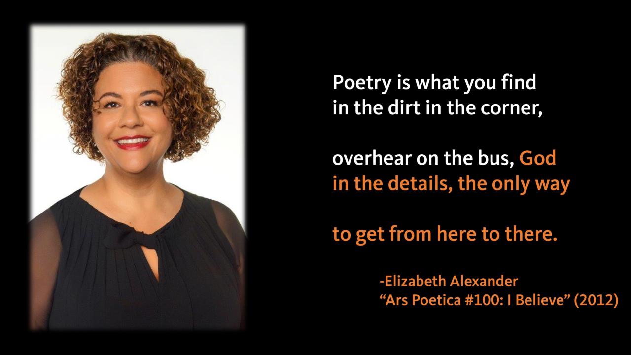 Elizabeth Alexander Ars Poetica