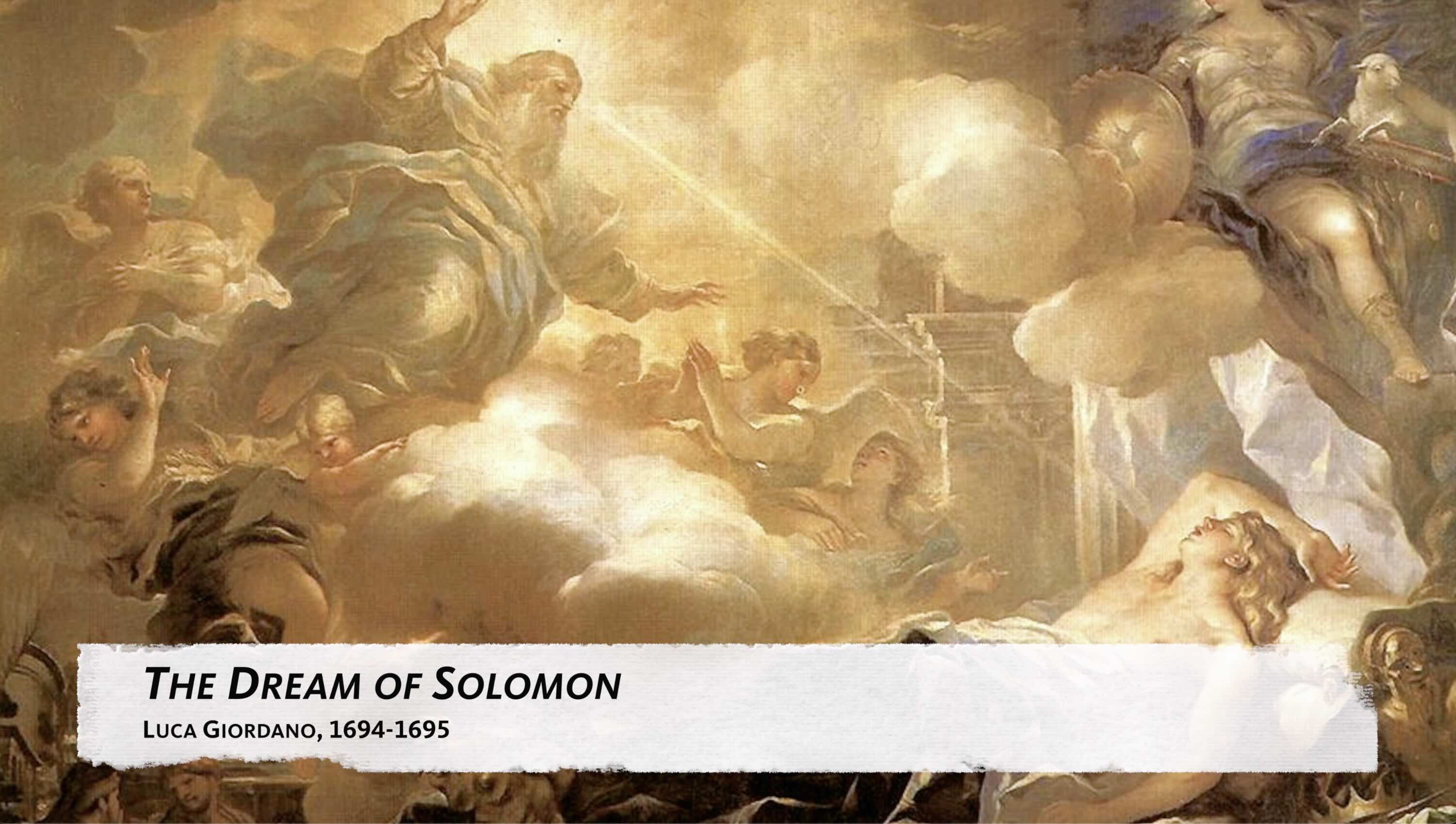 The Dream of Solomon Painting Image
