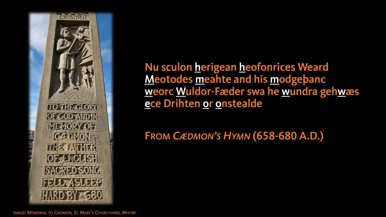Caedmon's Hymn Alliterative Verse