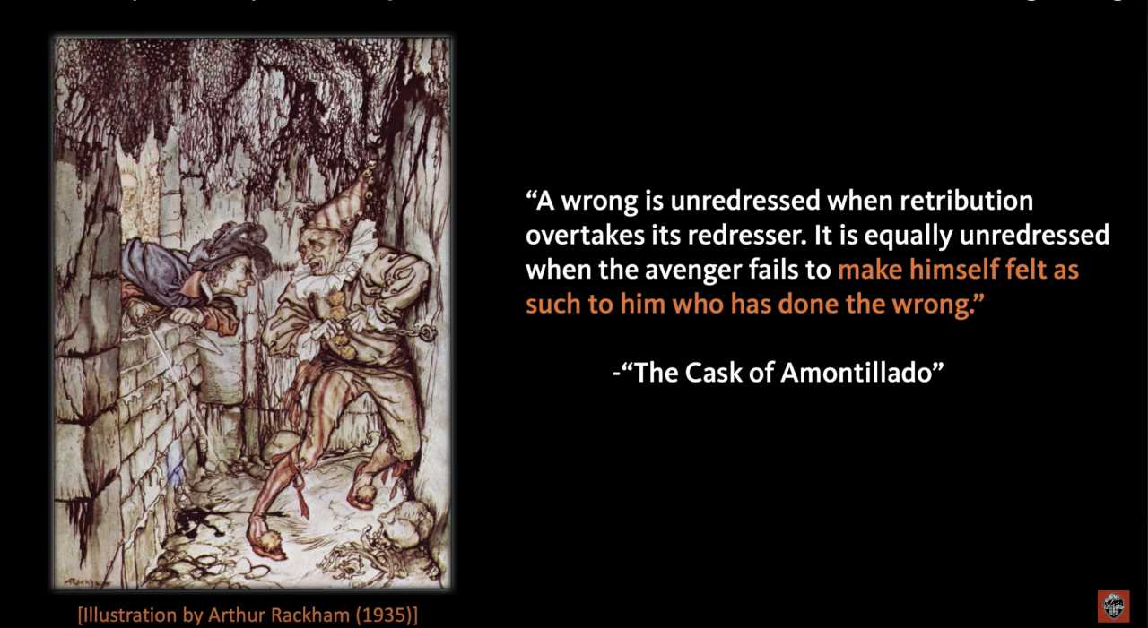 examples of irony in the cask of amontillado
