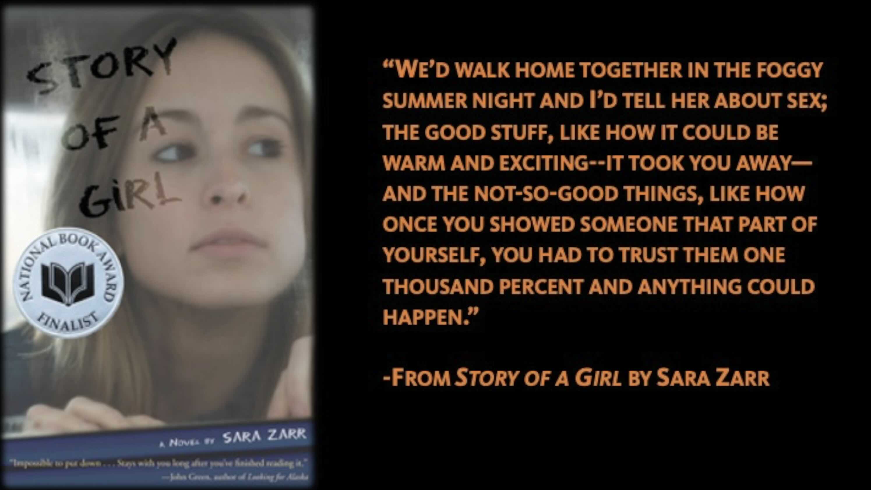Sara Zarr Story of a Girl Young Adult Literature