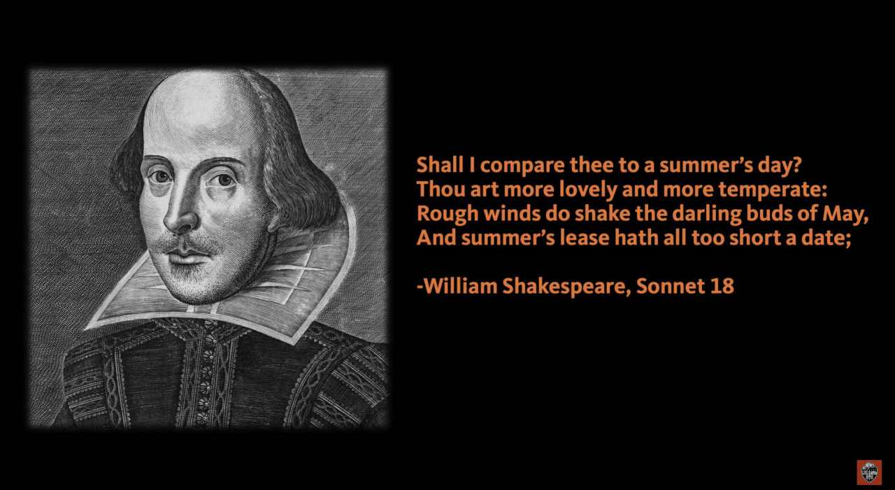 Shakespeare Shall I Compare Thee Sonnet
