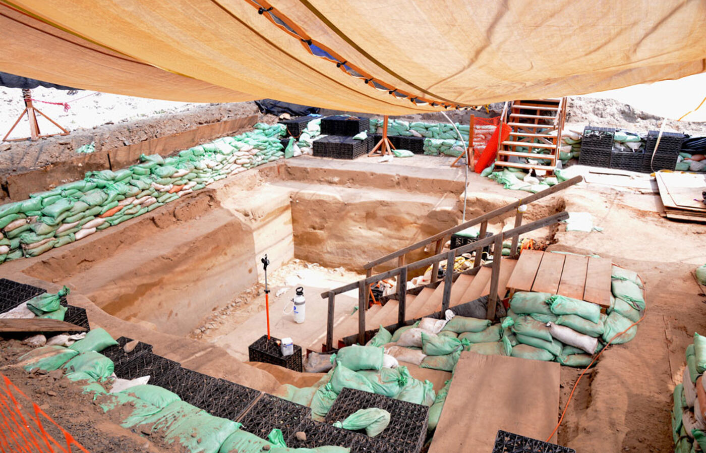 overview of excavation site