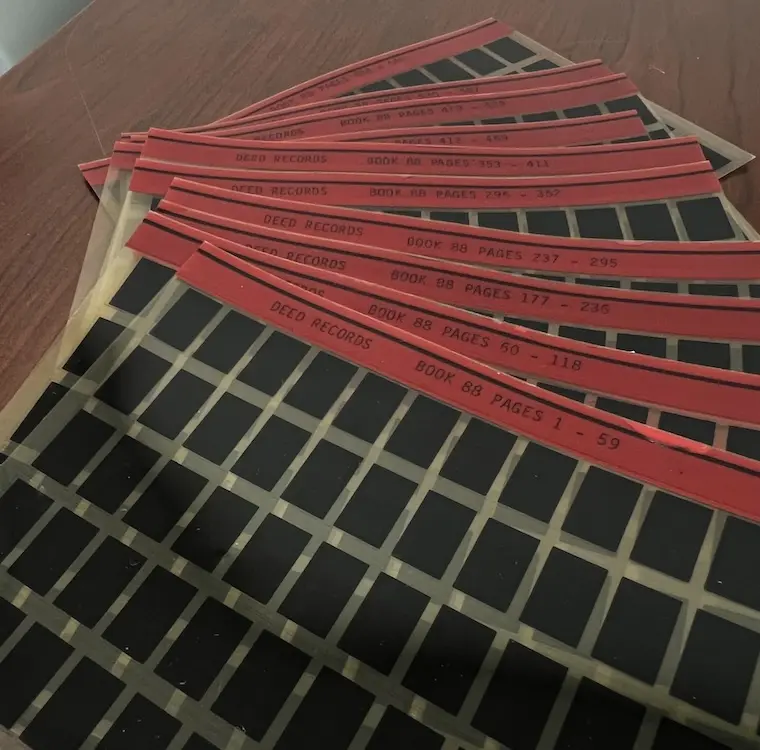housing deeds on microfilm