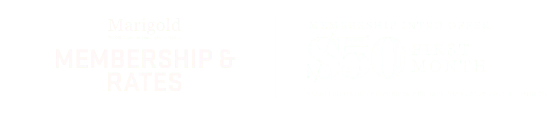 MG Membership Intro Offer