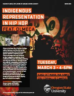 Indigenous Representation in Hip Hop Flyer