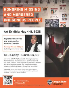 Honoring Missing & Murdered Indigenous People flyer