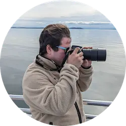 Elijah holding a camera