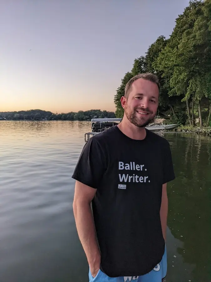 Terry Horstman standing on a dock
