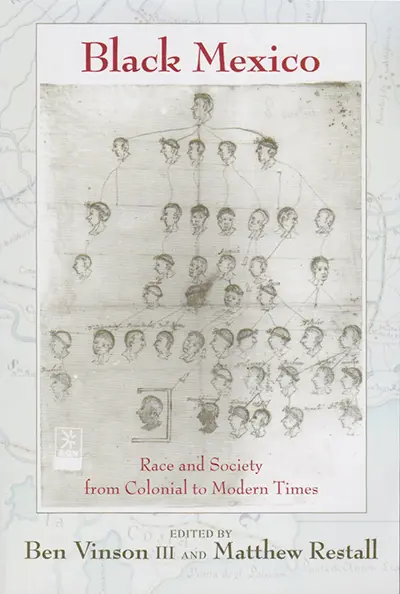 Book cover drawing of heads as a family tree