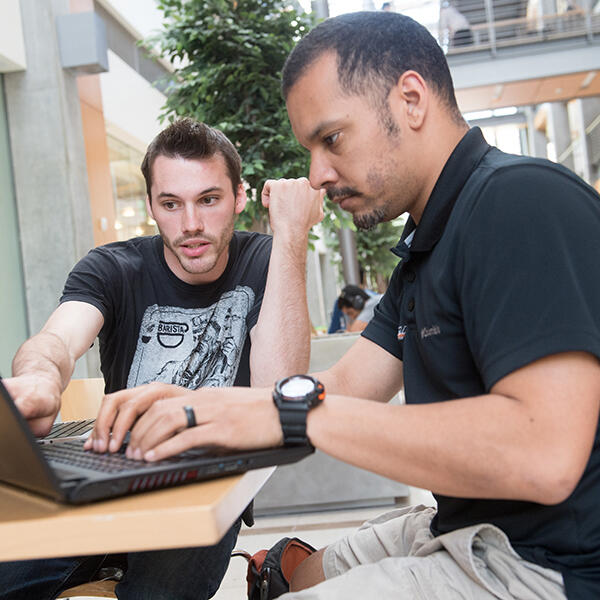 students working