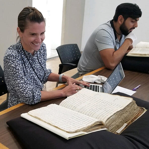 history professor and student