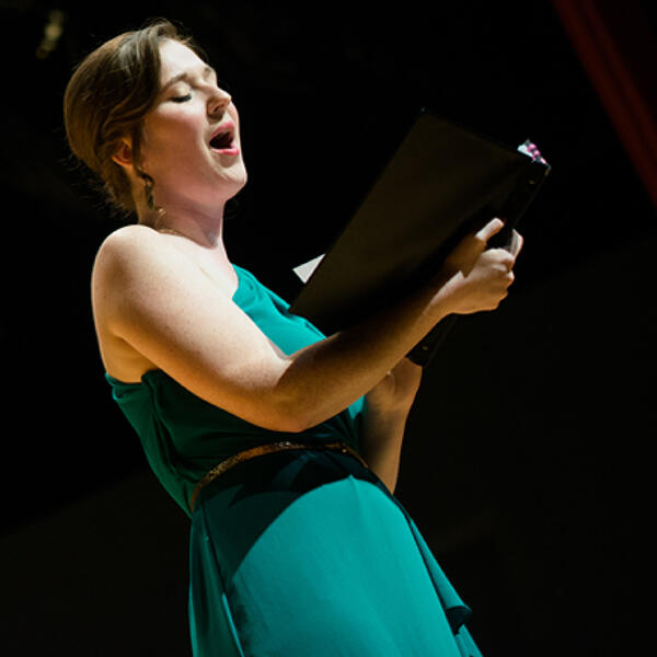 woman singing