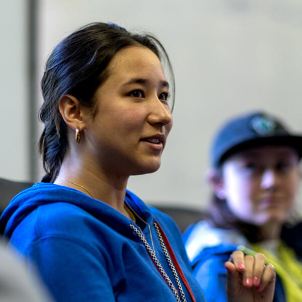 speech student speaking