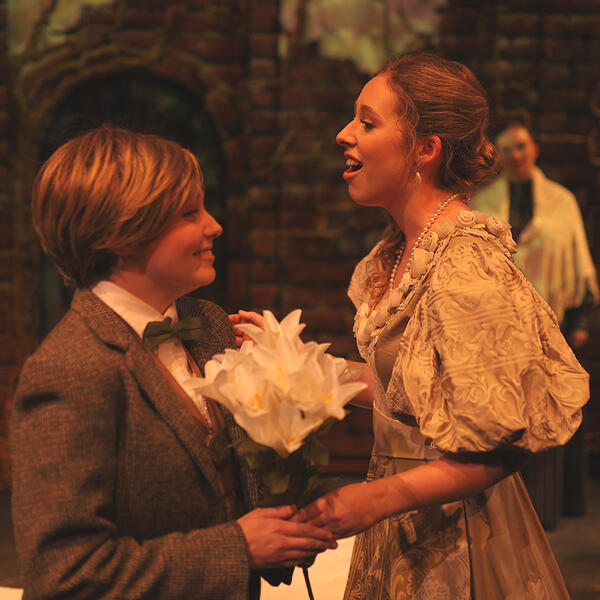 student actors wearing 1930's clothes